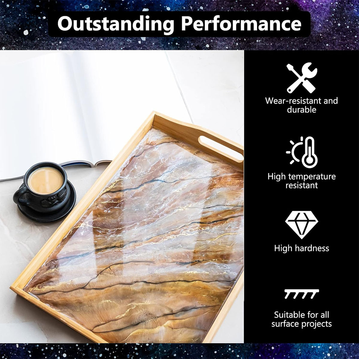Kit de resina Epoxy transparen - Woodworking Resin reseña y precio